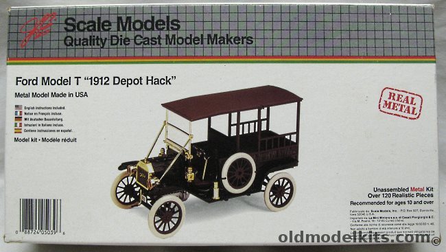 Scale Models 1/20 1912 Ford Model T Depot Hack - (ex Hubley / Gabriel), 4023 plastic model kit